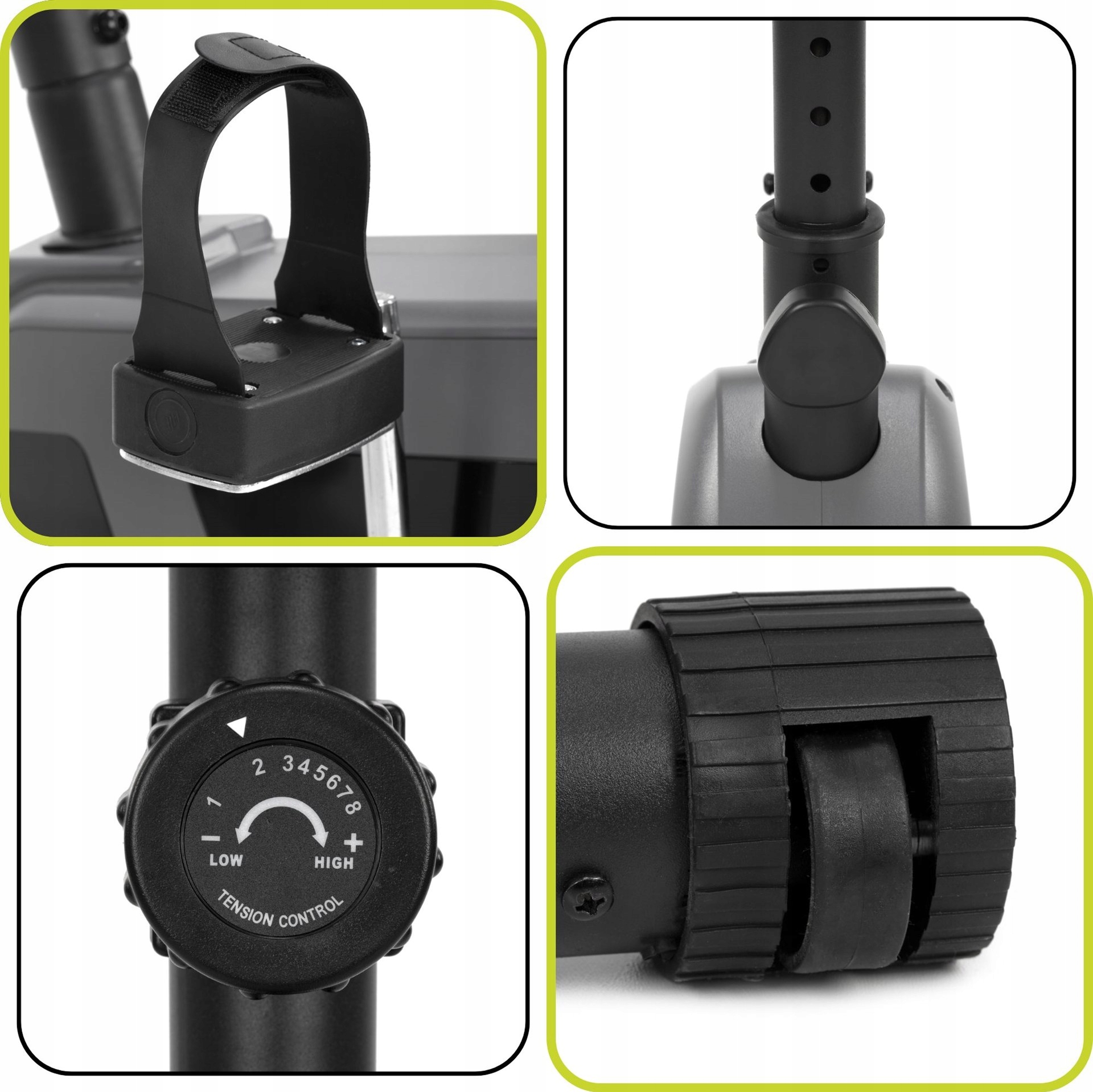 8 poziomów oporu – Dopasuj intensywność ćwiczeń do swoich potrzeb