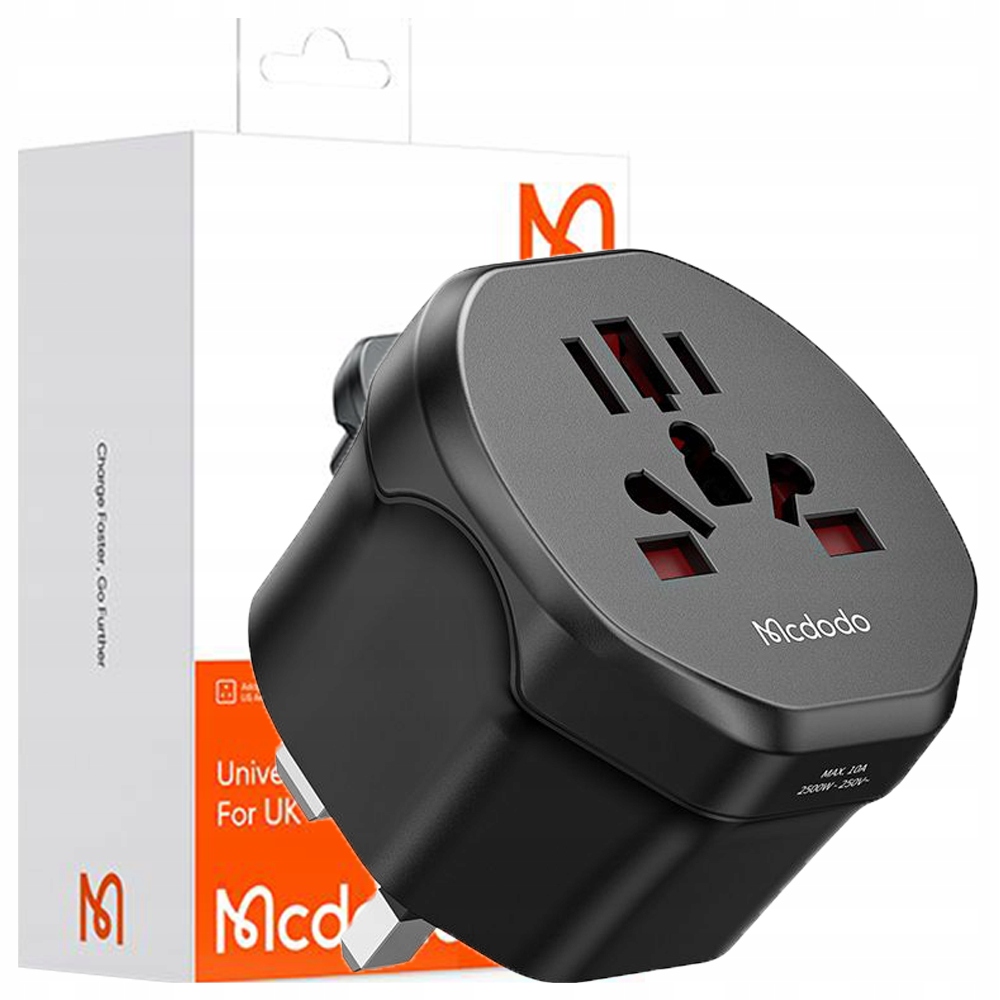 MCDODO Uniwersalny Adapter Podróżny Przejściówka UK do EU US AU CN 2500W