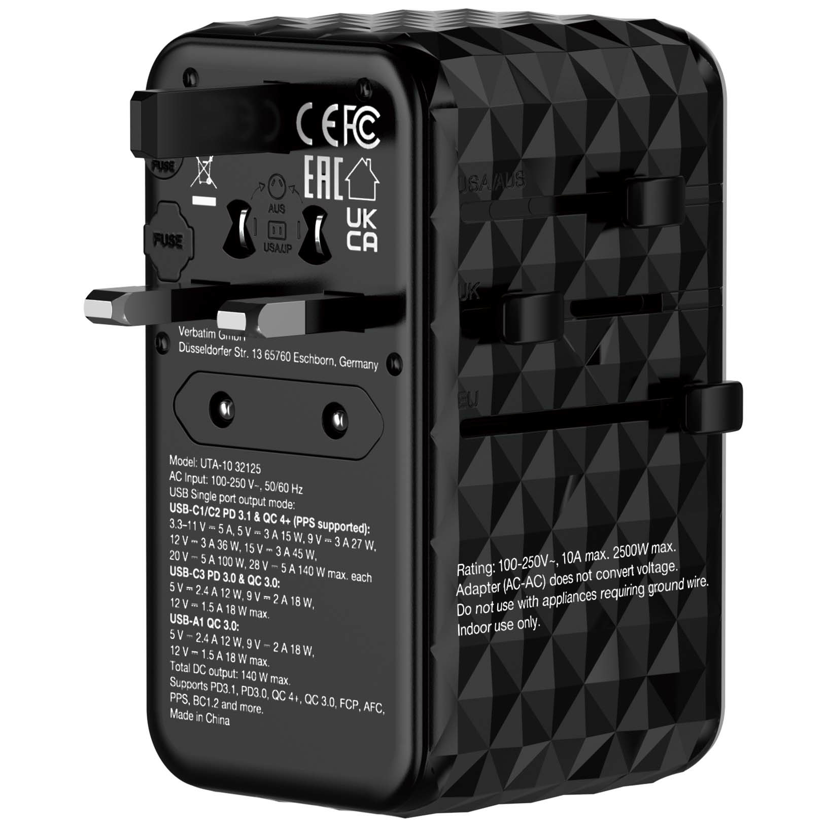 Globalny adapter podróżny – Zasilaj urządzenia w ponad 180 krajach