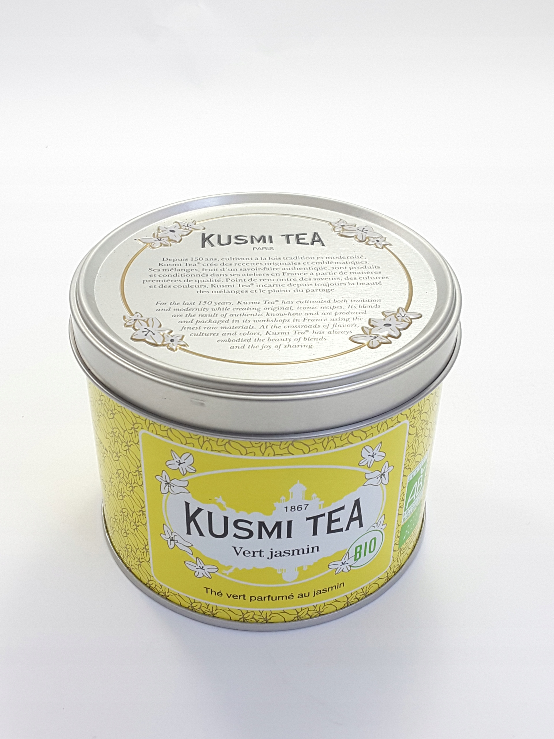 Kusmi Tea - Green Jasmine Bio - Herbata sypana 90g – Naturalny smak jaśminu
