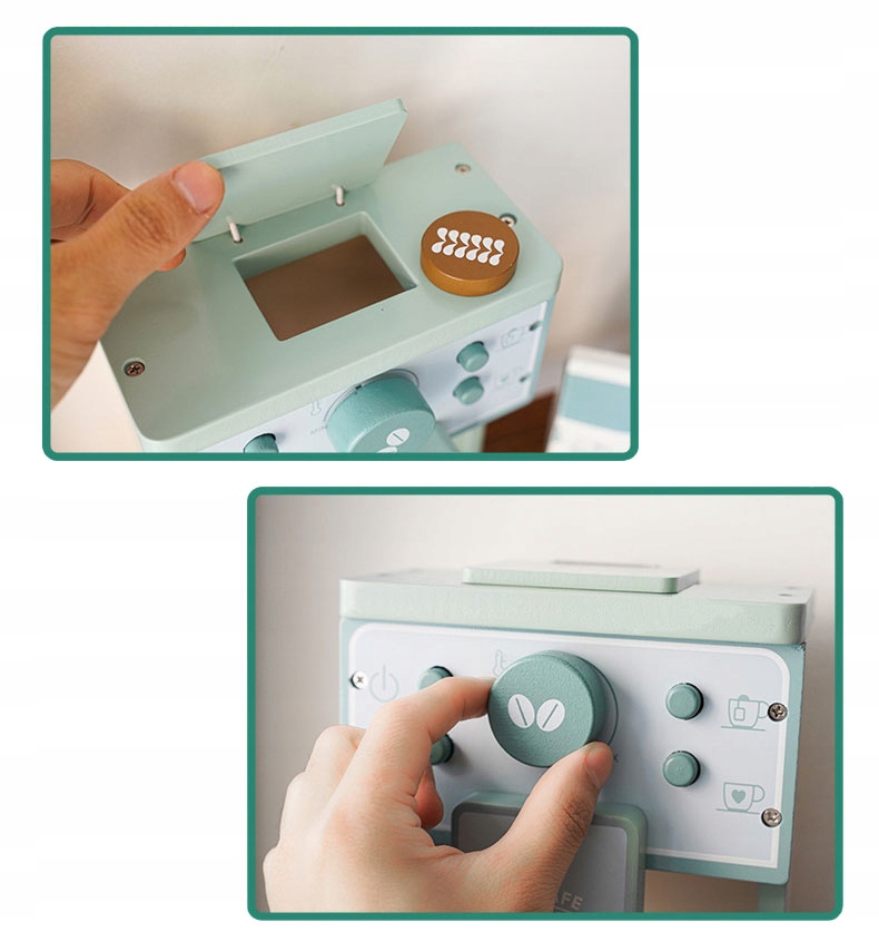 Kreatywne odgrywanie ról z ekspresem do kawy