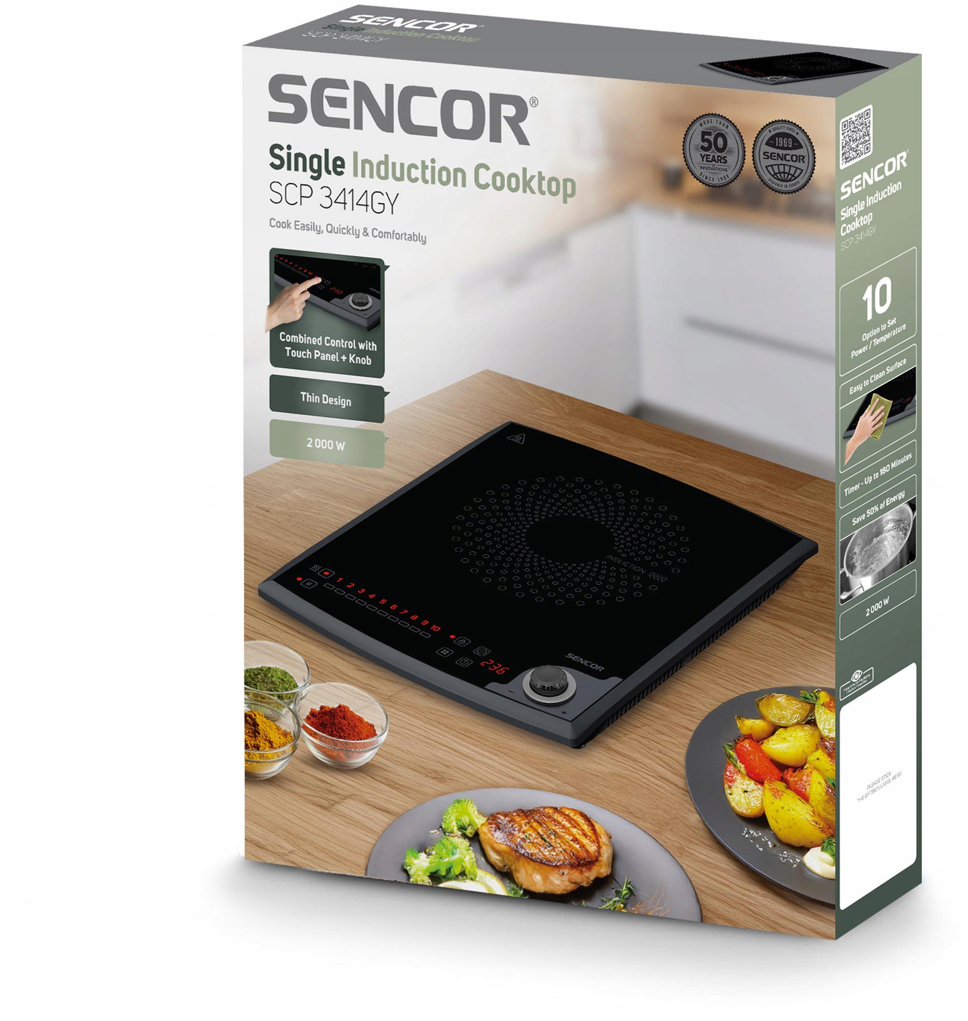 Prosta obsługa – Dotykowe i obrotowe sterowanie