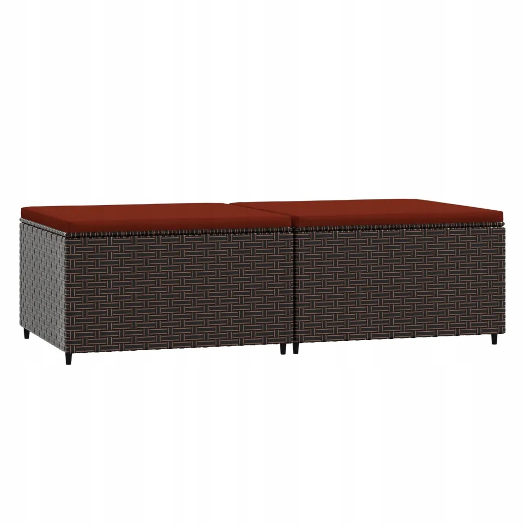 Podnóżki ogrodowe z poduszkami, 2 szt. – Elegancja i komfort w Twoim ogrodzie