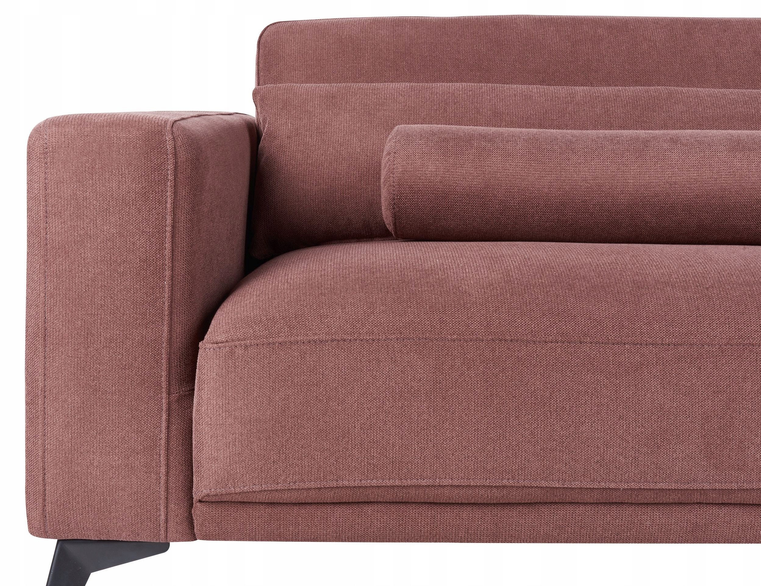 Sofa 3-osobowa burgundowa ANGE Lumarko – Komfort i styl w Twoim domu