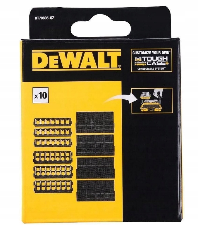 Zestaw narzędzi Dewalt - Wkładki do skrzynki Tough Case