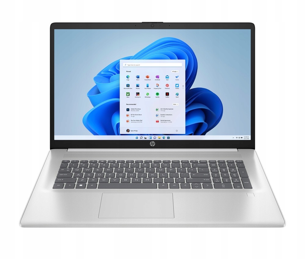 Laptop HP 17-cn Intel N200 4GB 256GB Intel UHD HD+ Dotyk Win 11 Biały – Idealny wybór do pracy i nauki