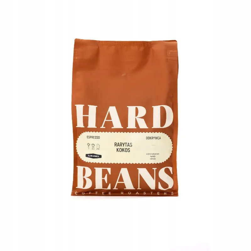 Kawa ziarnista Hard Beans Rarytas Kokos Espresso 1kg – Wyjątkowy smak z Kolumbii i Etiopii