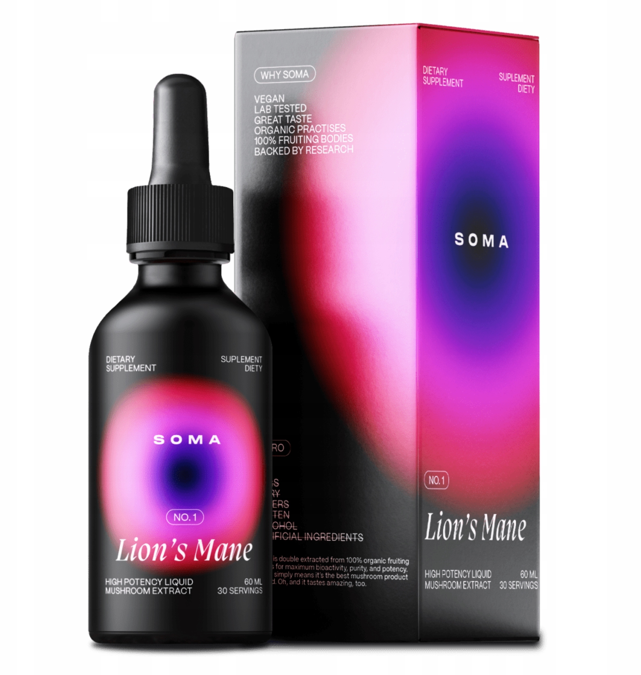 SOMA Lions Mane grzyb lwi ogon 60 ml – wsparcie dla umysłu