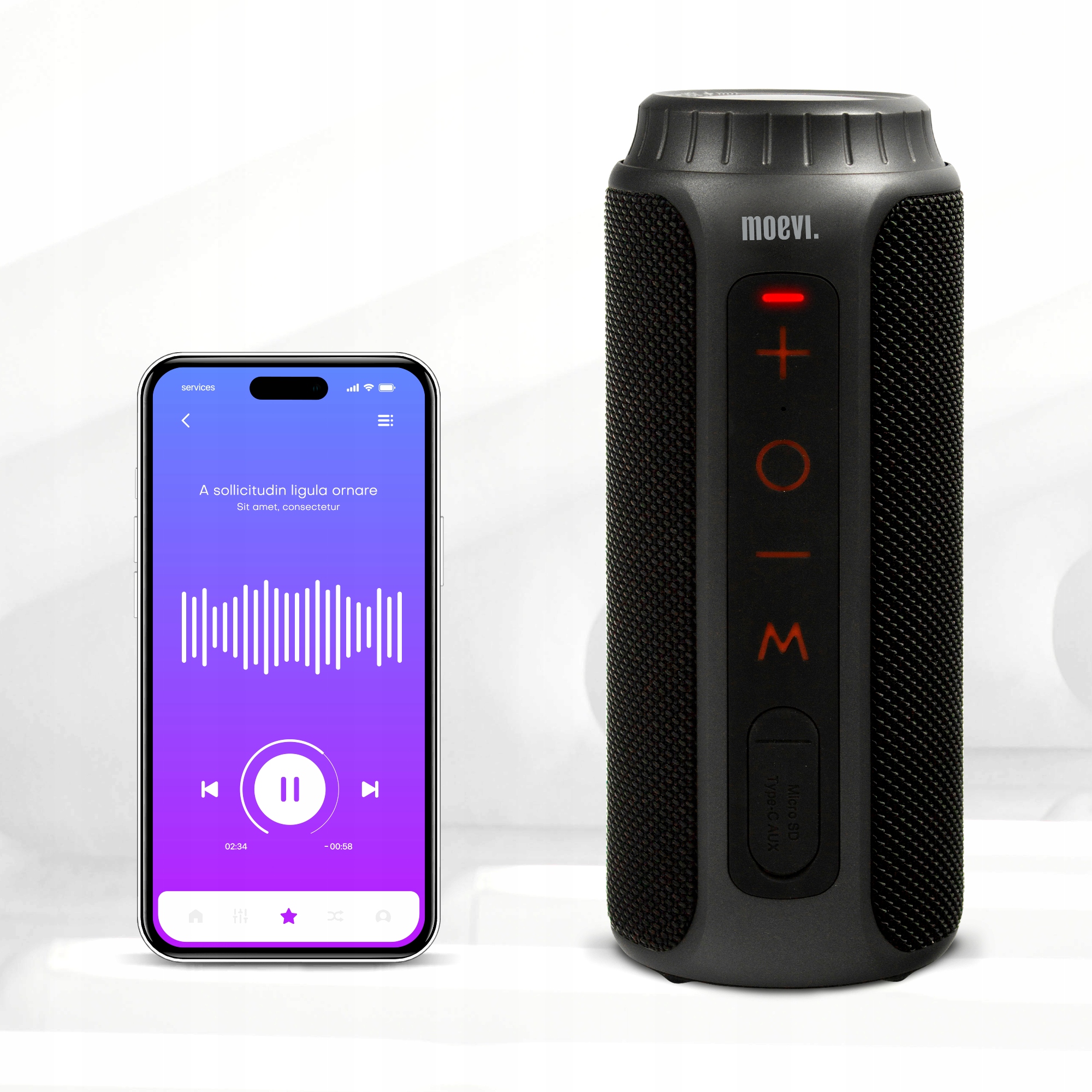 Przenośny głośnik Bluetooth z mocą 20 W