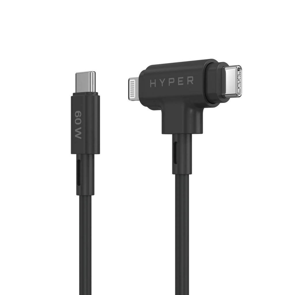 Kabel USB Targus HyperJuice Silicone USB-C do USB-C Lightning Hybrid 60W – Wydajność i wszechstronność