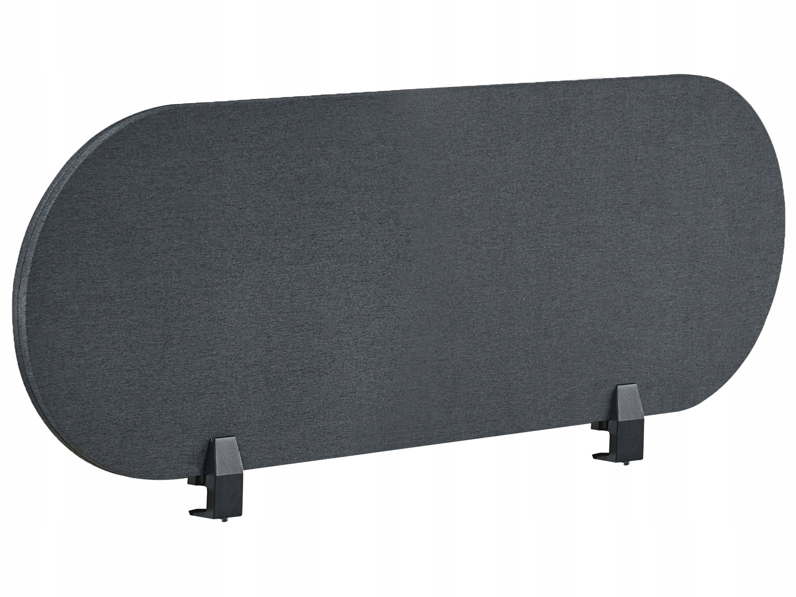 Przegroda na biurko 120 x 40 cm ciemnoszara SPARKY – Komfort i prywatność w Twoim miejscu pracy