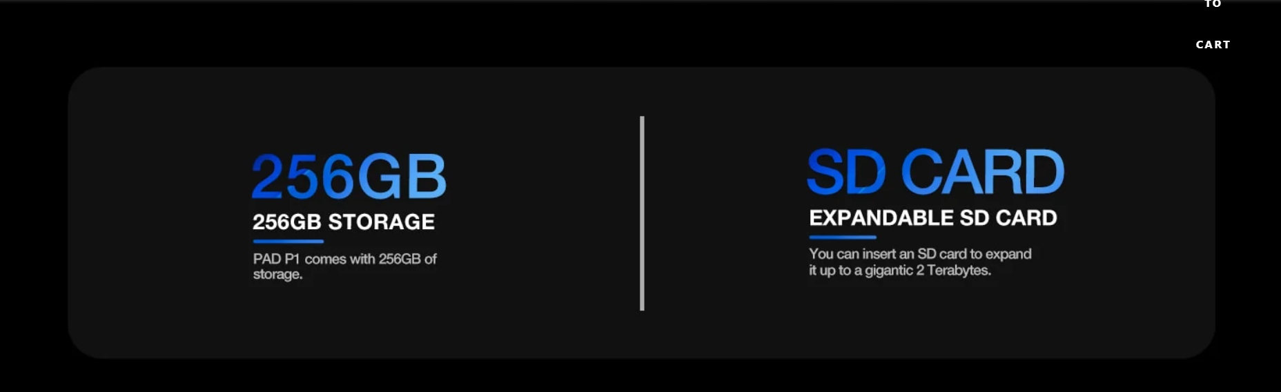 Pamięć wewnętrzna 256 GB i RAM 8 GB