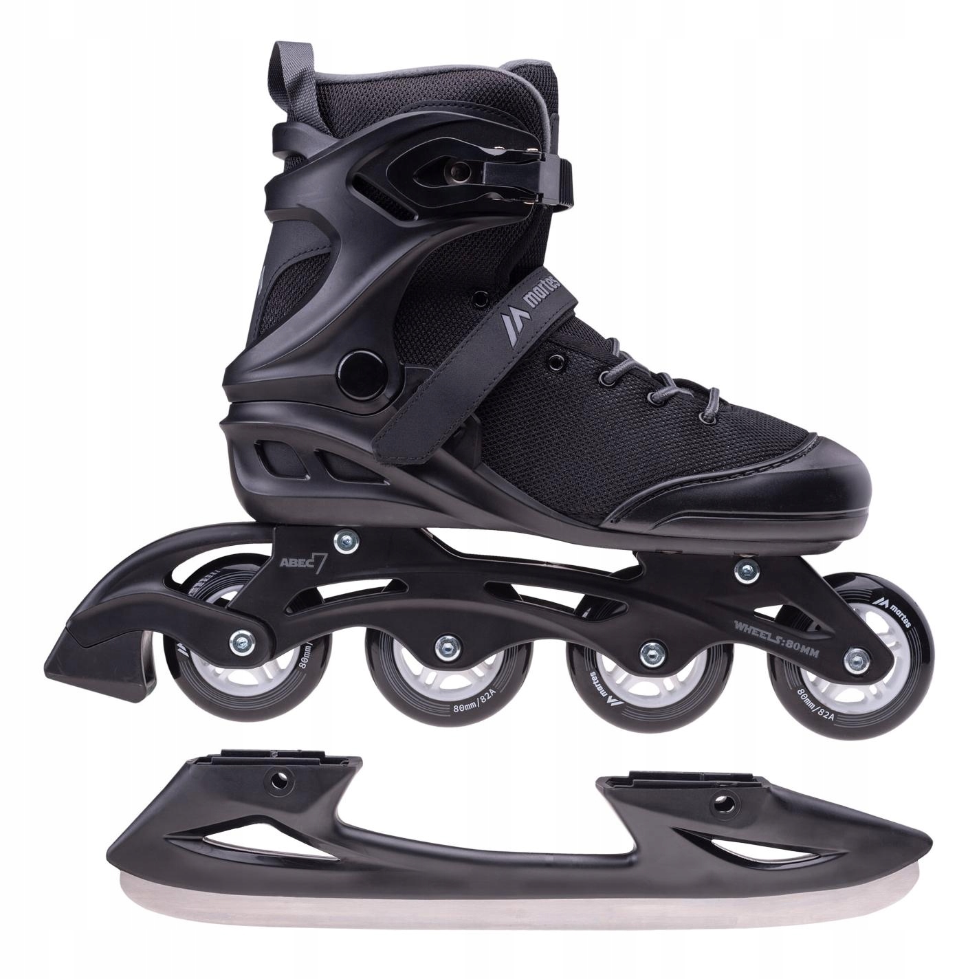 Łyżworolki MOREY 2 IN 1 black/grey – Idealne połączenie łyżew i rolek