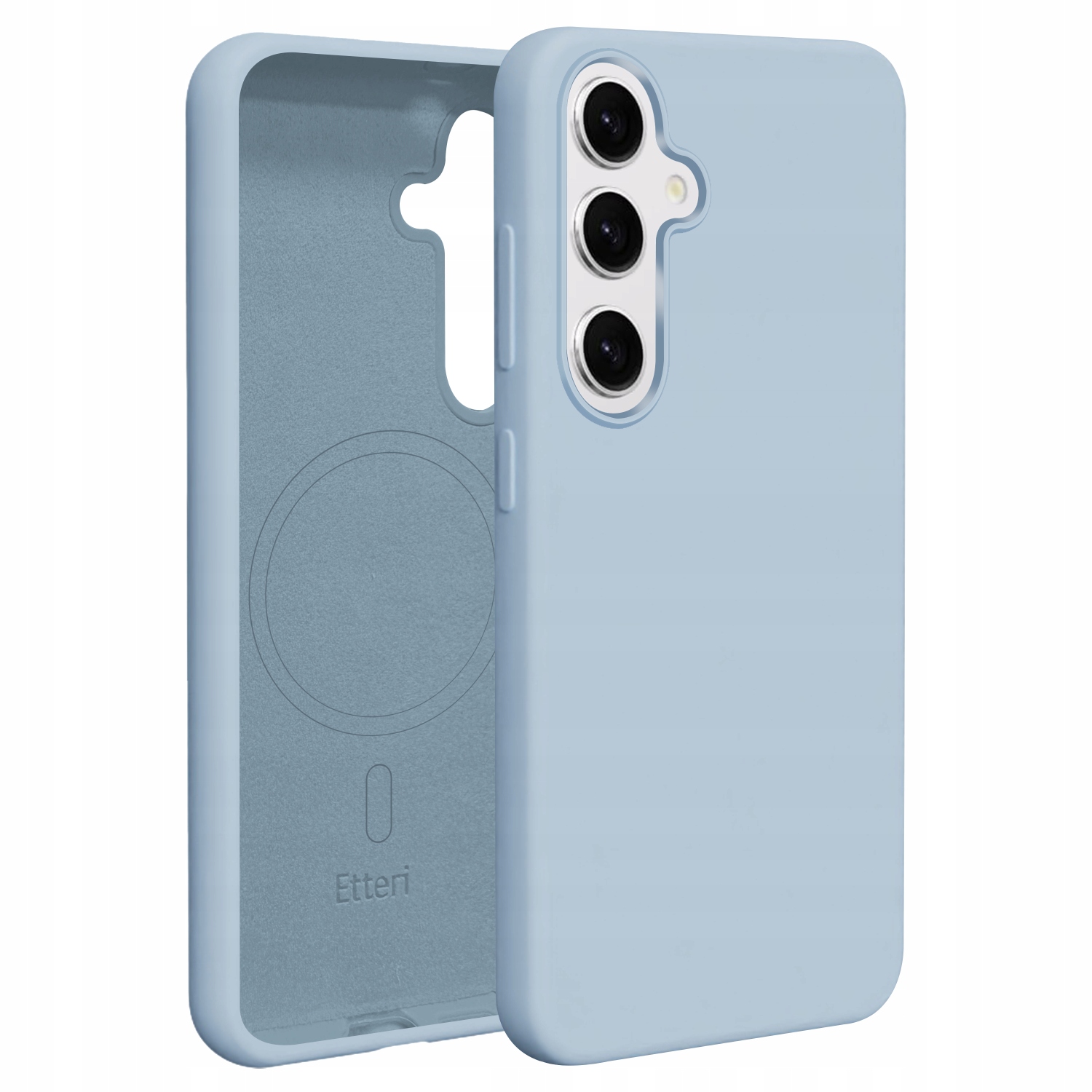 Nakładka Etteri Silicone Mag do Samsung Galaxy S25 jasnoniebieska – Elegancja i ochrona w jednym