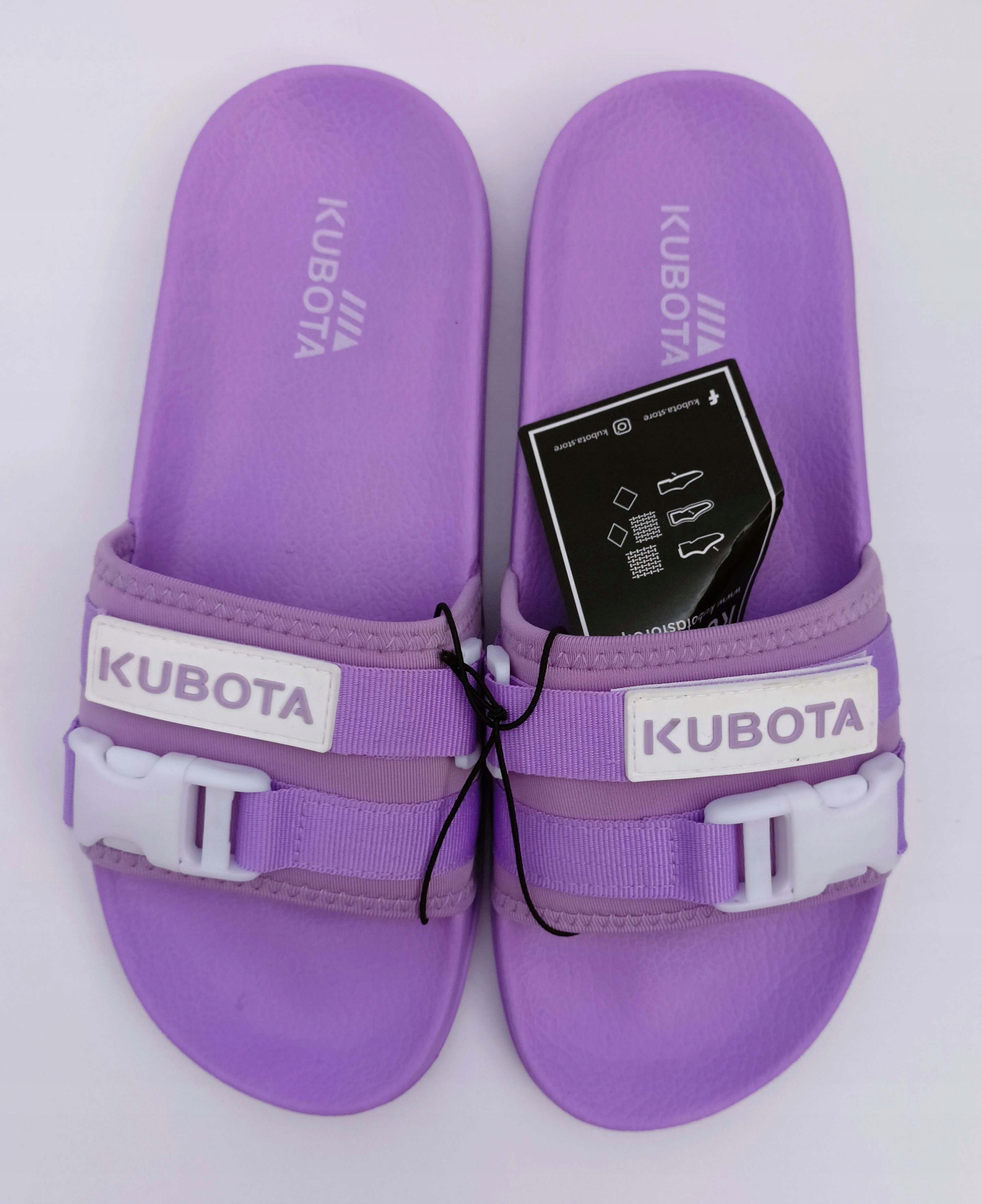 Klapki Kubota z klamrą i rzepem – Wygoda i styl na co dzień