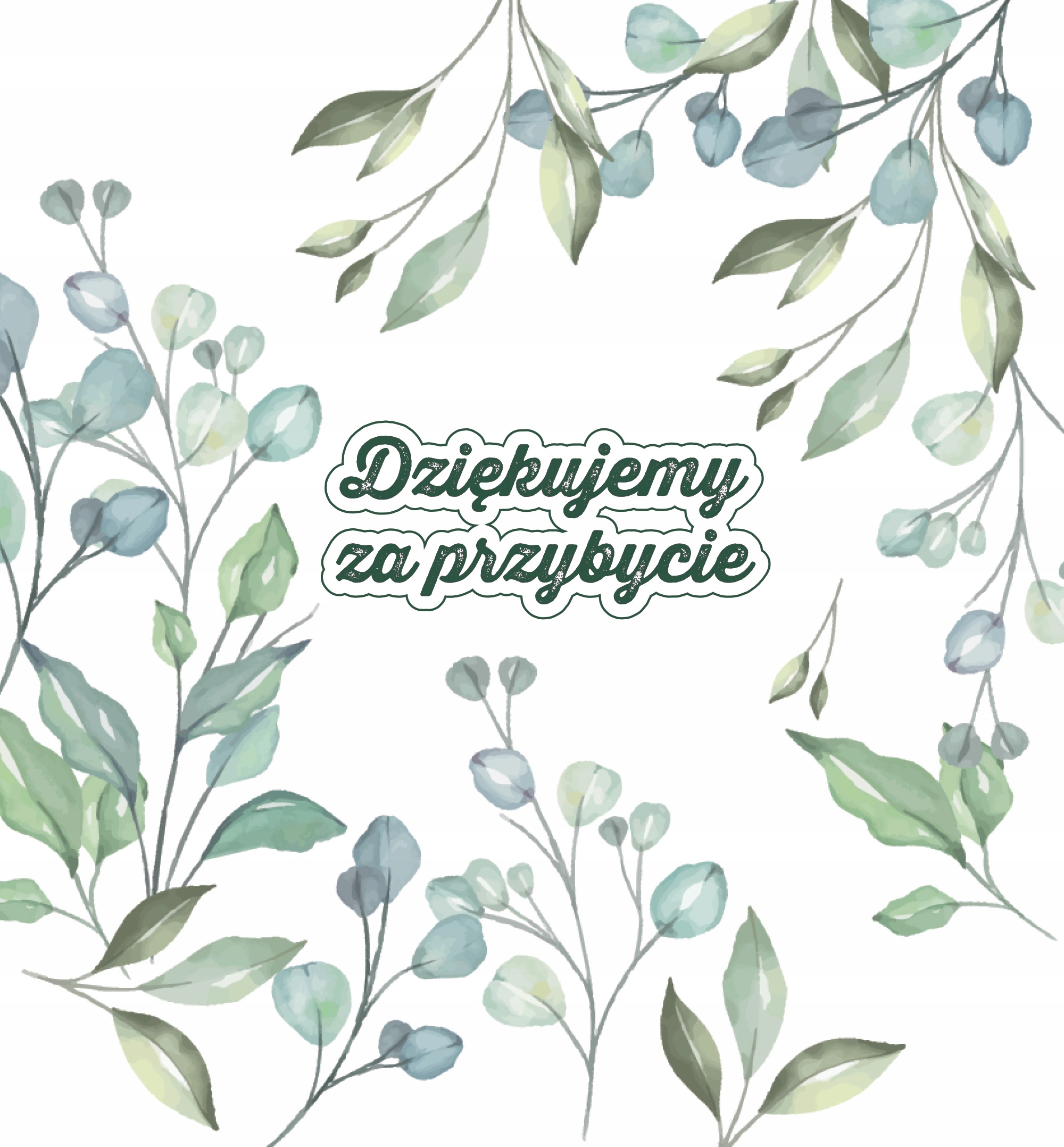 Krówki podziękowania dla gości - Dziękujemy za przybycie