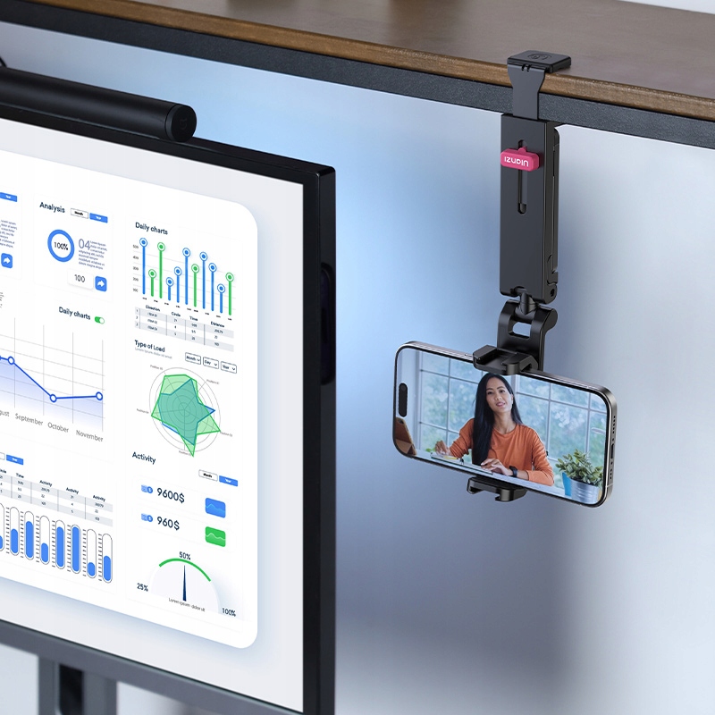 Płynnie obrotowa głowica 360° dla pełnej swobody nagrywania