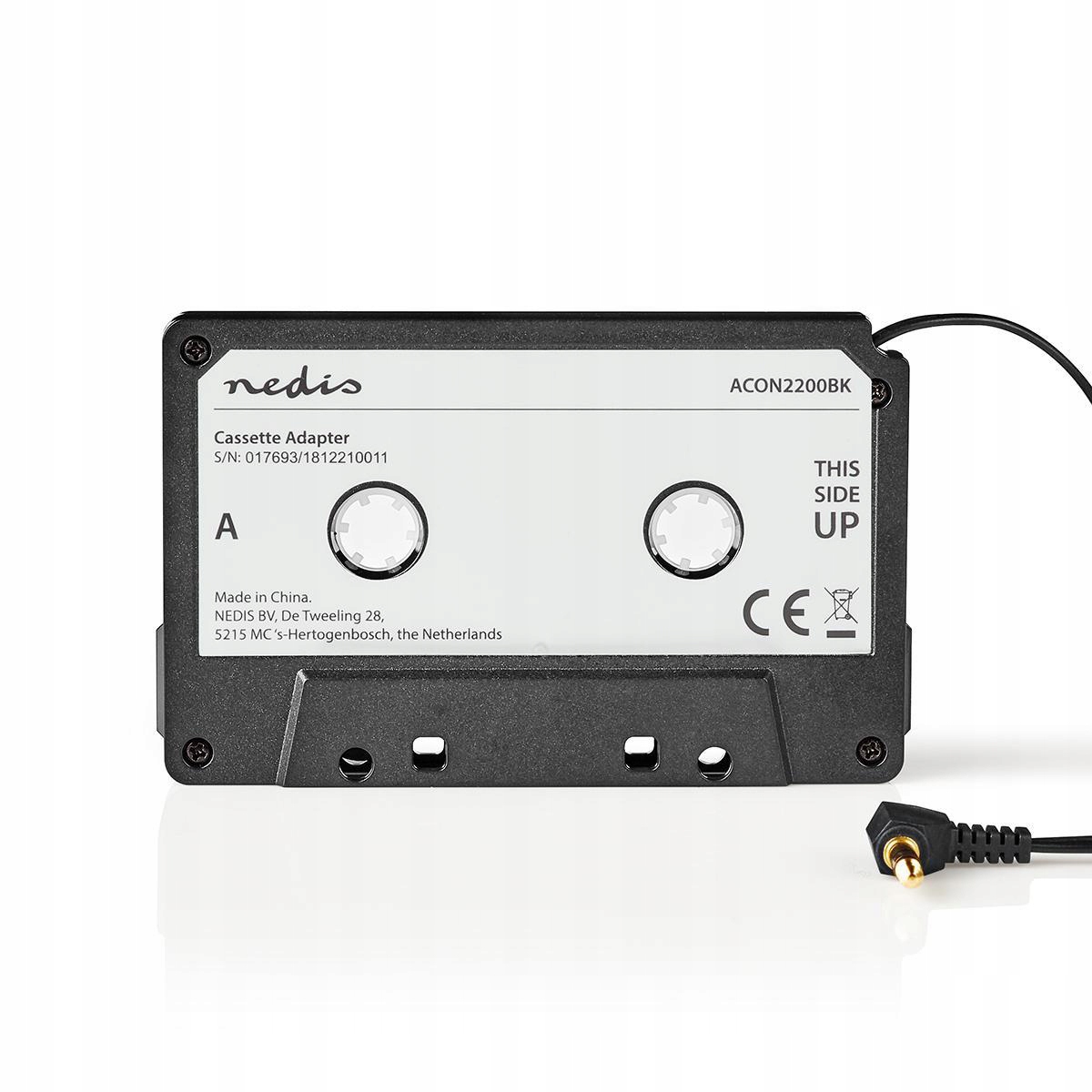 Nedis ACON2200BK – Adapter do kaset magnetofonowych w kolorze czarnym