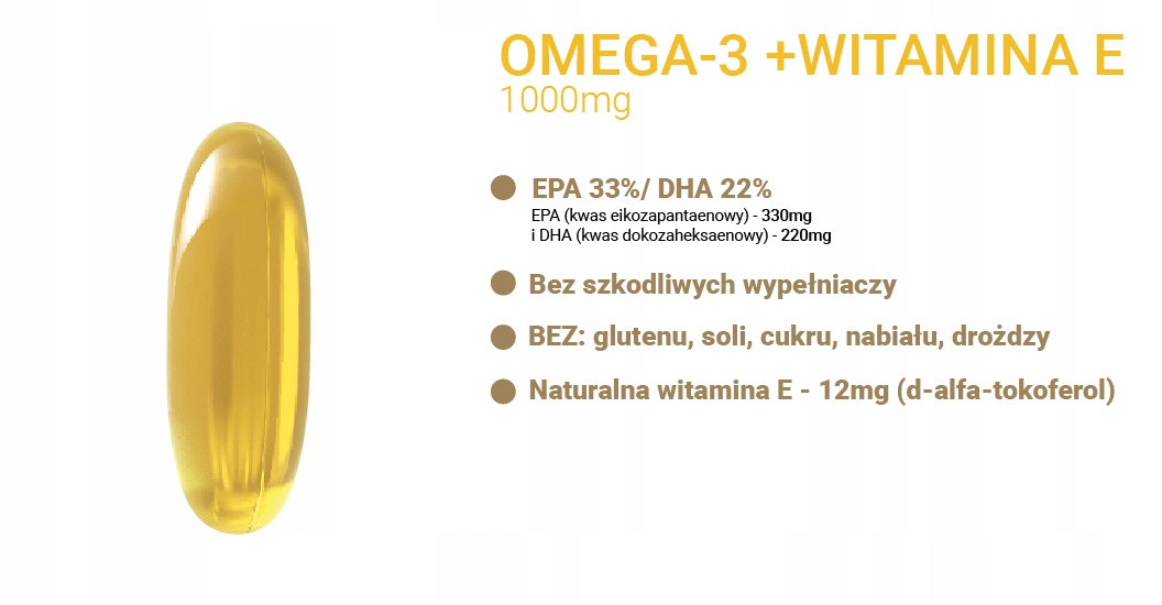 Mega dawka kwasów omega-3 i witaminy E