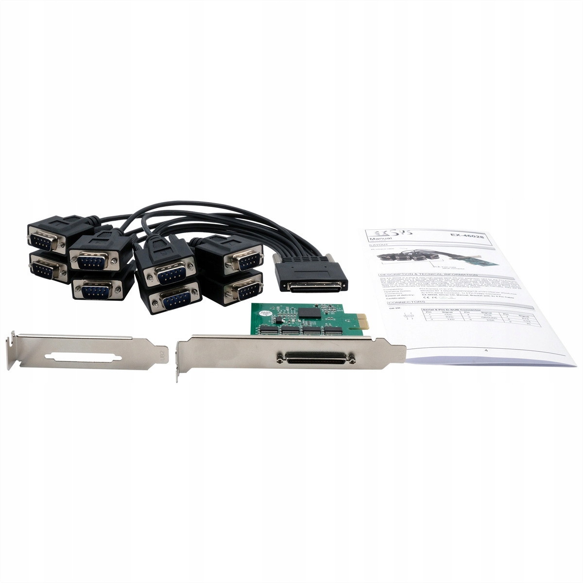 Karta szeregowa EX-46028 8S RS-232 PCIe – Rozszerz swoje możliwości