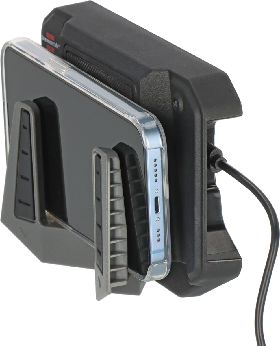 Zintegrowany uchwyt na telefon dla większej wygody