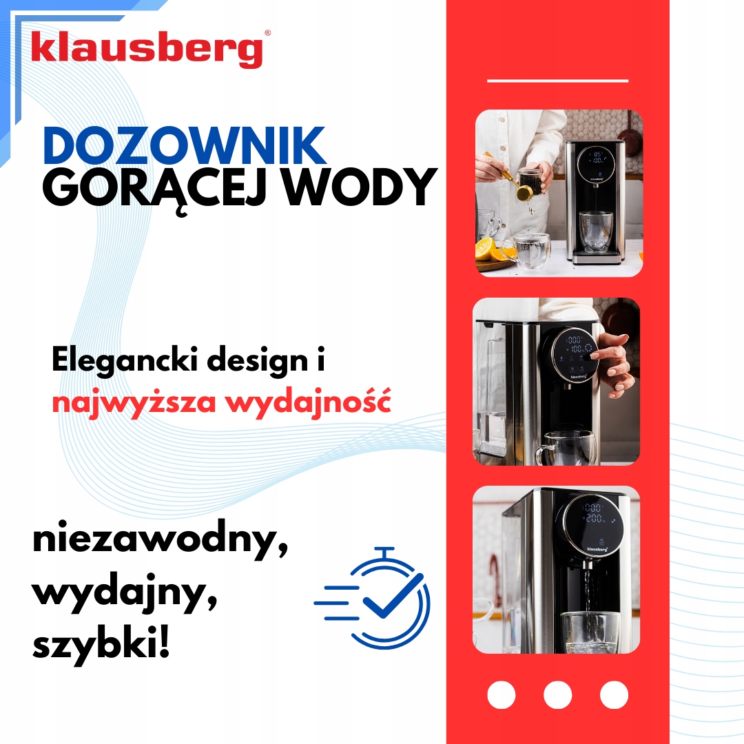 Szybkie podgrzewanie wody – Moc 2600W dla oszczędności czasu