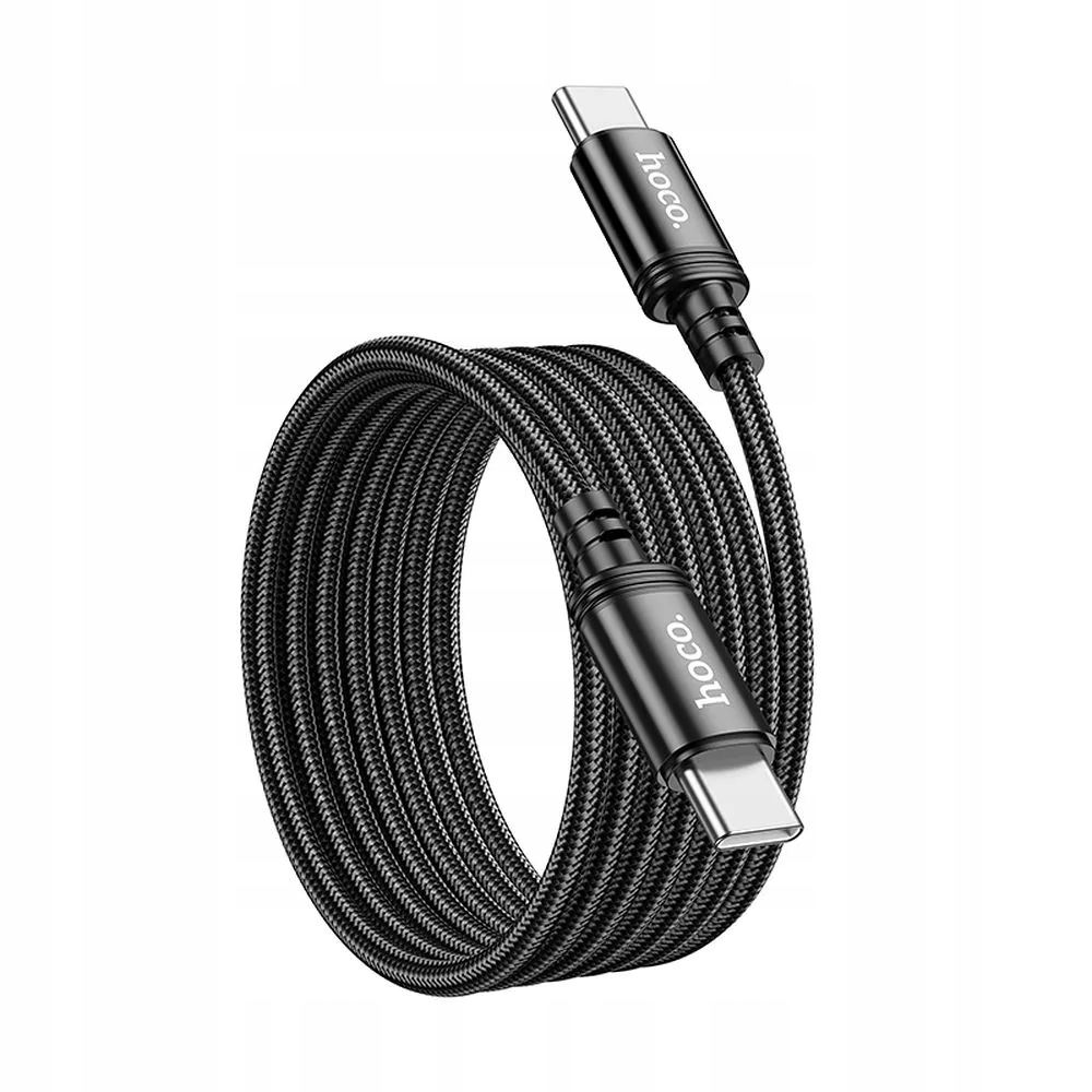 Kabel USB C do USB C Hoco 3A 60W 2 m X89 czarny – Szybkie ładowanie i transfer danych