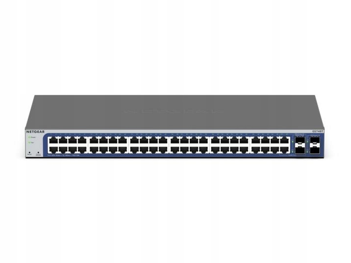 Switch NETGEAR 48-portowy Gigabit Ethernet Smart Switch GS748T – Wydajność i zarządzanie w jednym
