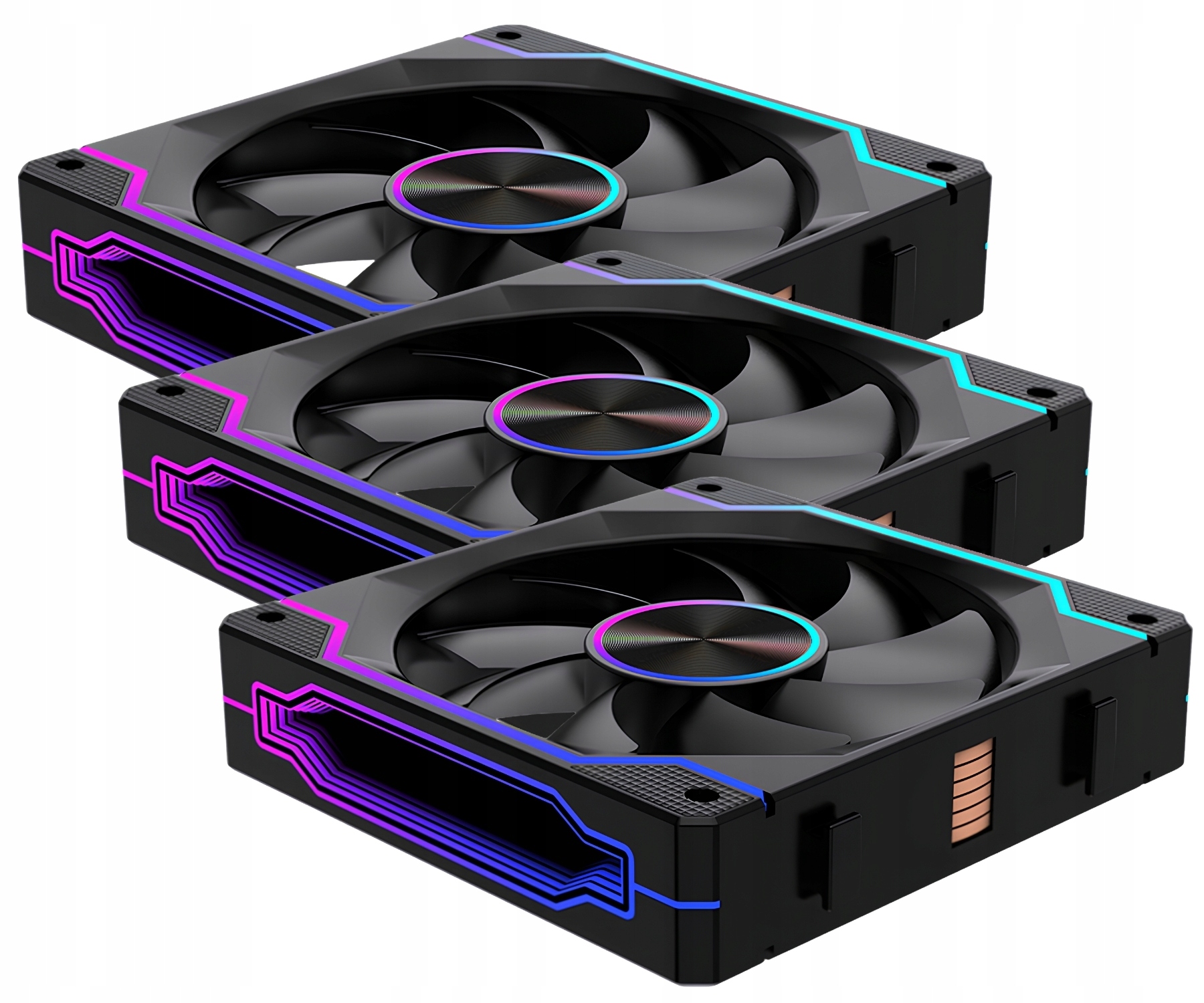 Zestaw wentylatorów LC-DPRO-120-CD-BLACK 1600 RPM ARGB – Wydajność i styl w jednym