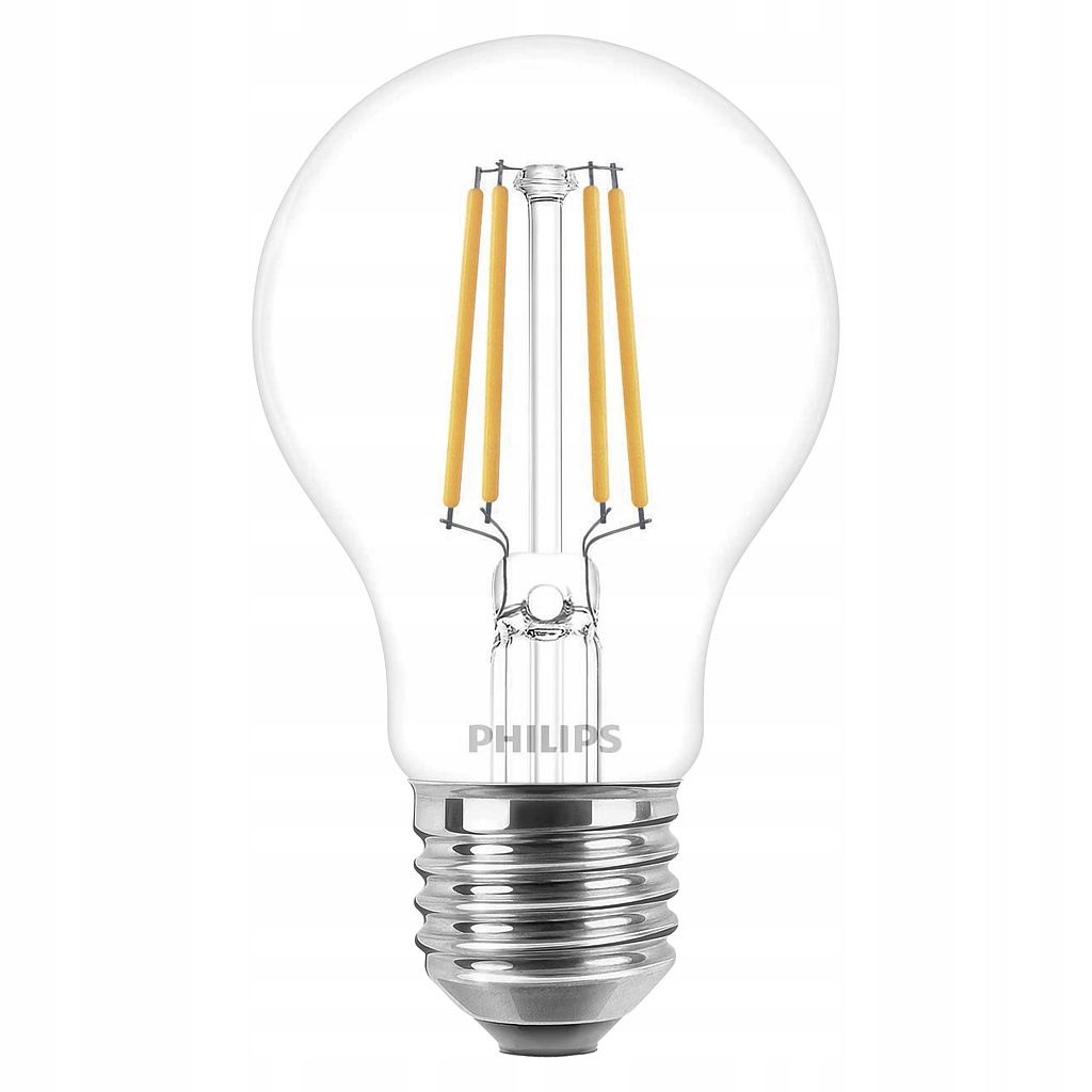 Żarówka LED Philips E27 4.3W – Oszczędność energii i ciepłe światło