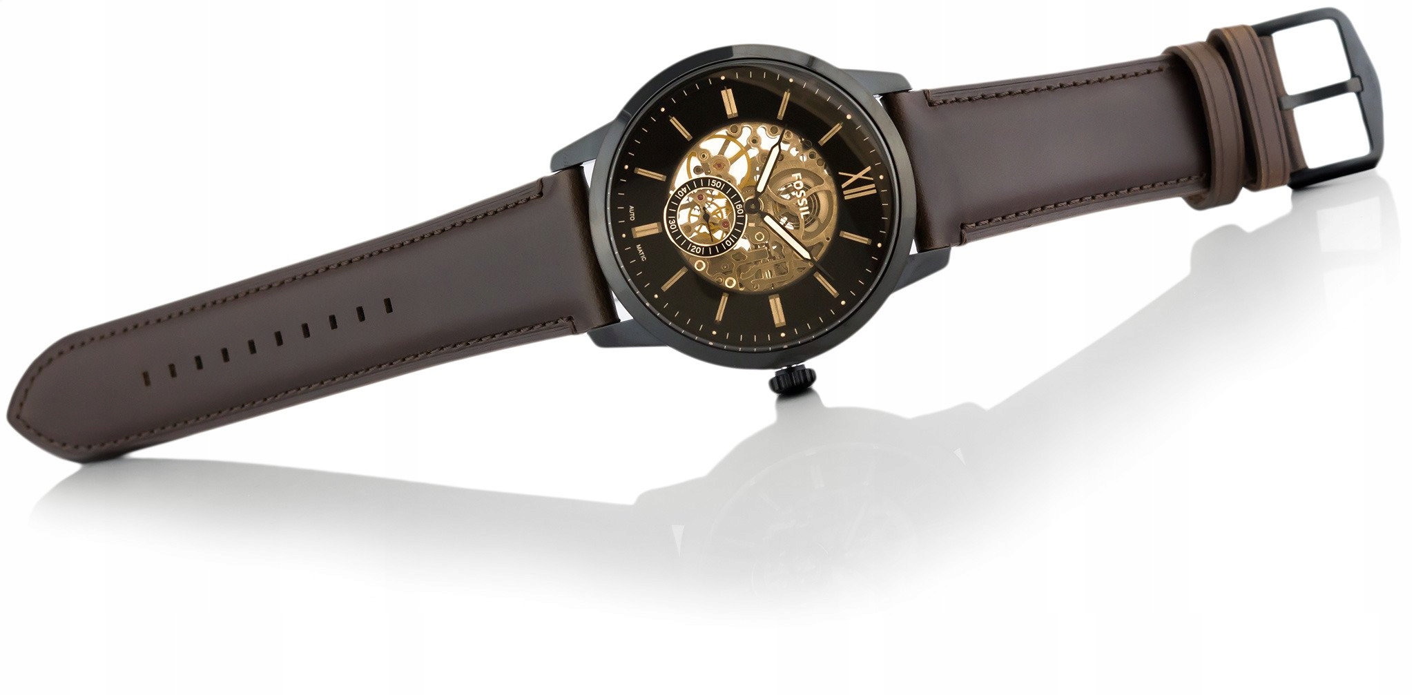 Elegancka kolorystyka – Czarna koperta i brązowa tarcza