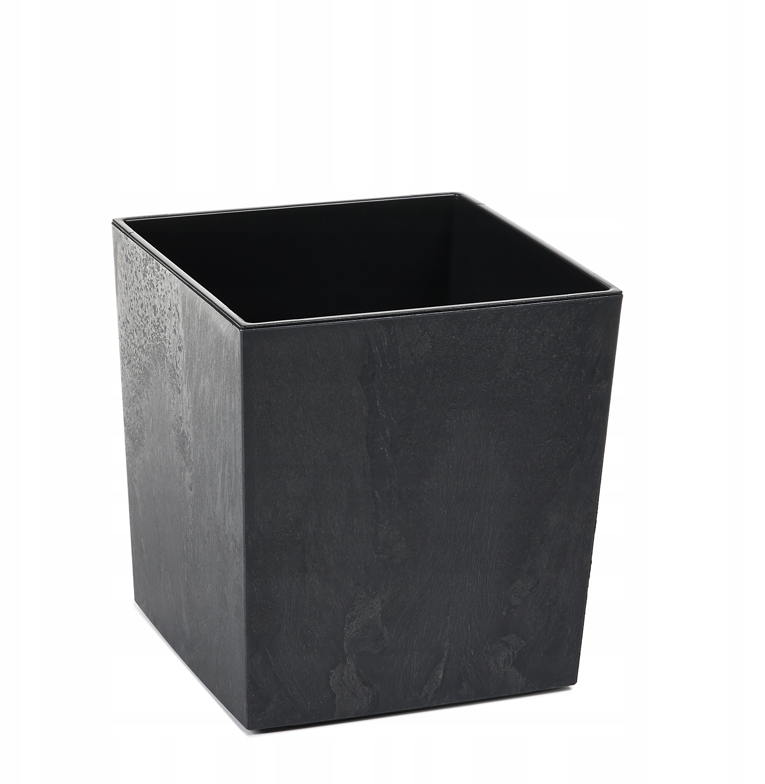 Donica JUKA 400x400 ECO recycled - czarny beton LA554-71 Lamela – Elegancka i funkcjonalna donica