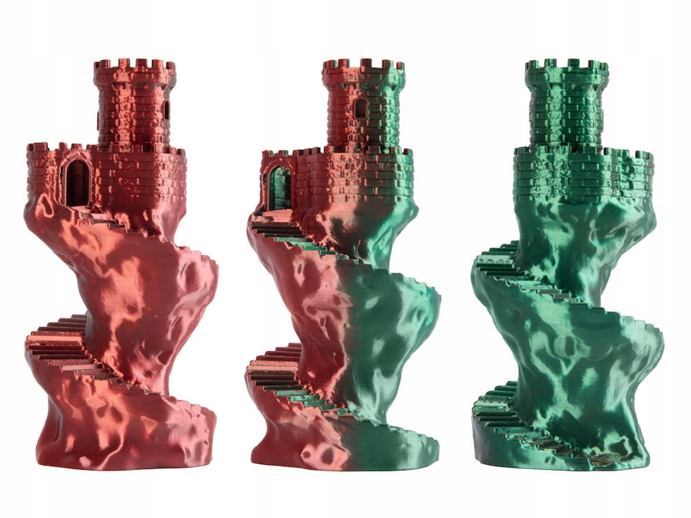 Efekt zmiany kolorów – Unikalne przejścia barw w jednym filamencie