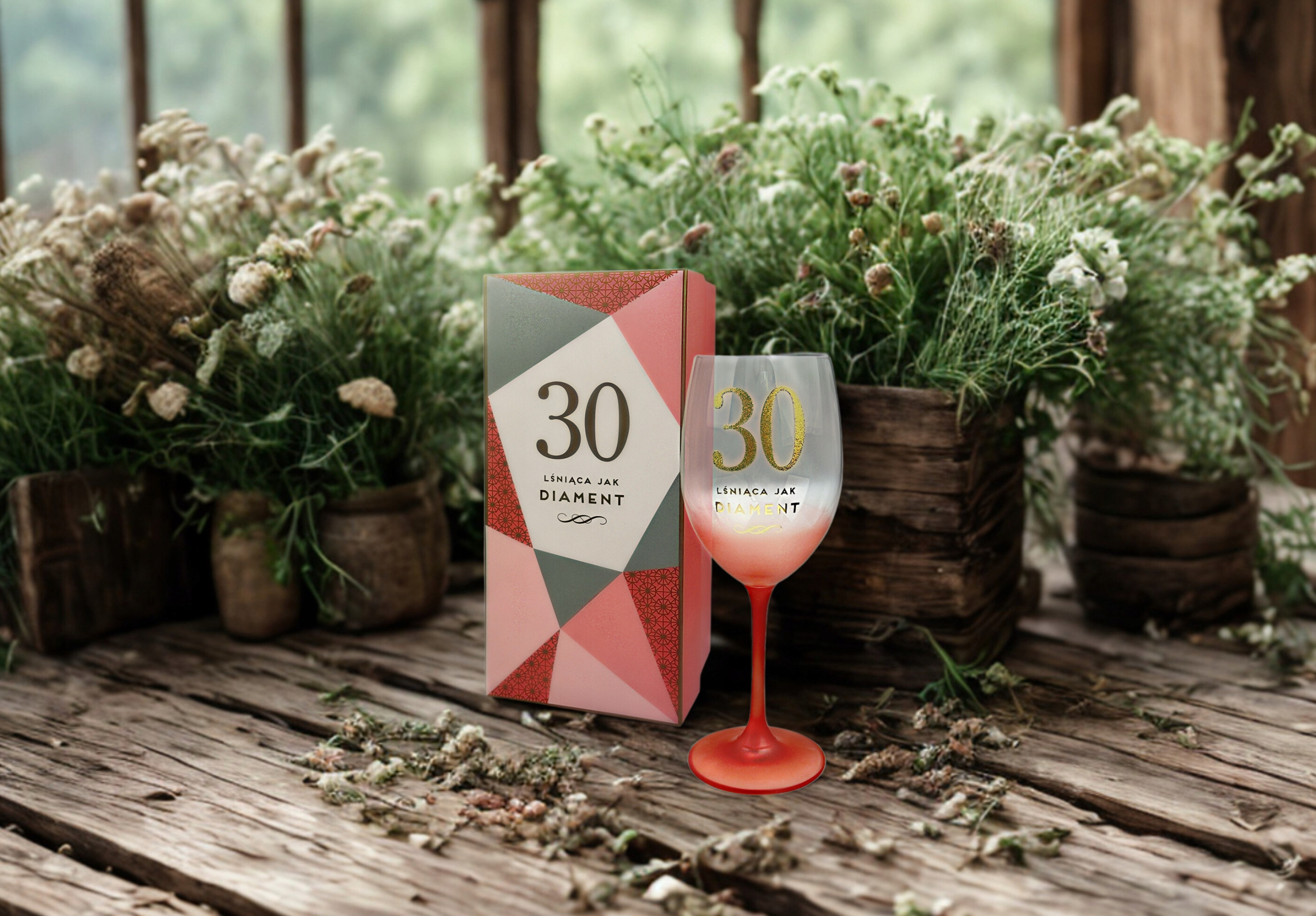 Kieliszek Pastelove 30 – Elegancki prezent na 30 urodziny