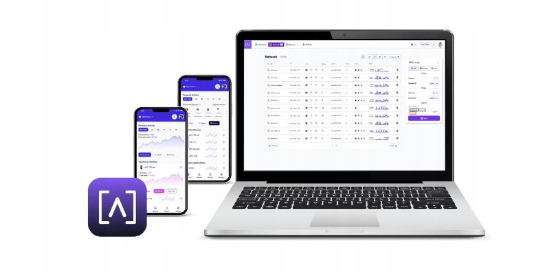 Aplikacja mobilna i silnik DPI do zarządzania siecią