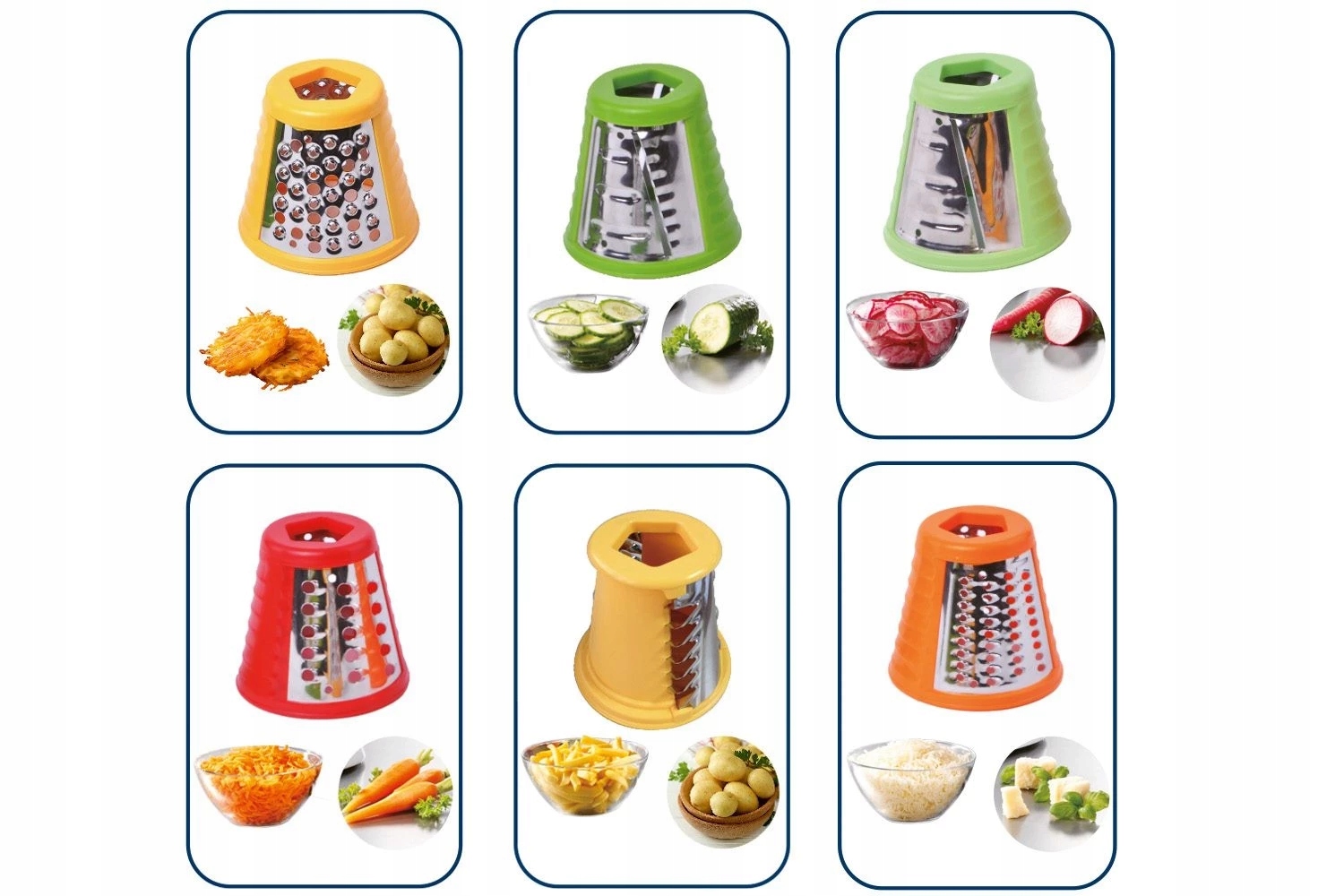 Wszechstronność dzięki 6 wymiennym ostrzom