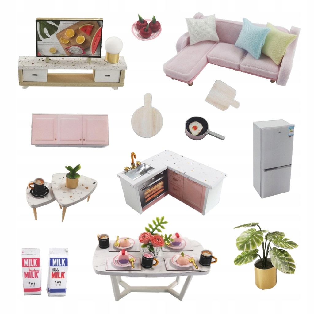 Unikalny zestaw do budowy miniaturowego domku