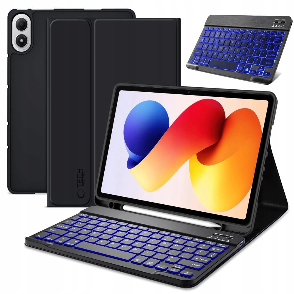 TECH-PROTECT SC PEN + KEYBOARD XIAOMI POCO PAD M1 / REDMI PAD 2 PRO 12.1 BLACK – Ochrona i funkcjonalność w jednym