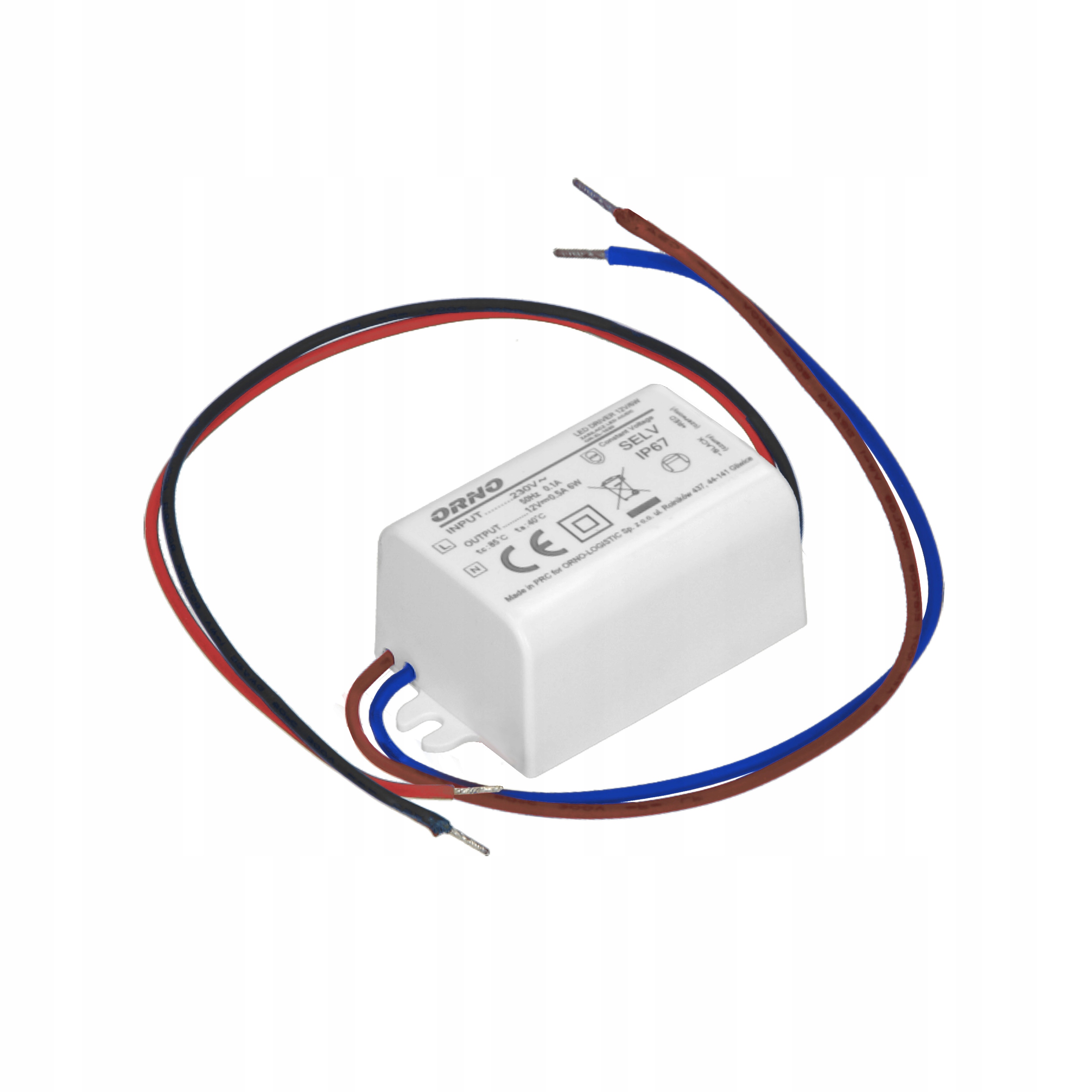 Zasilacz LED MINI 6W 12V DC IP67 – Idealne rozwiązanie do oświetlenia