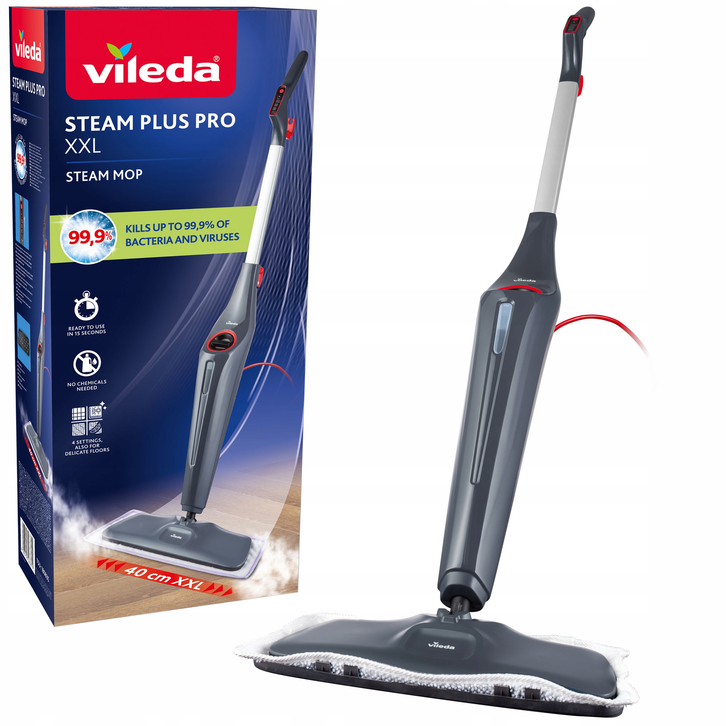 Mop parowy Vileda Steam Plus XXL Pro*