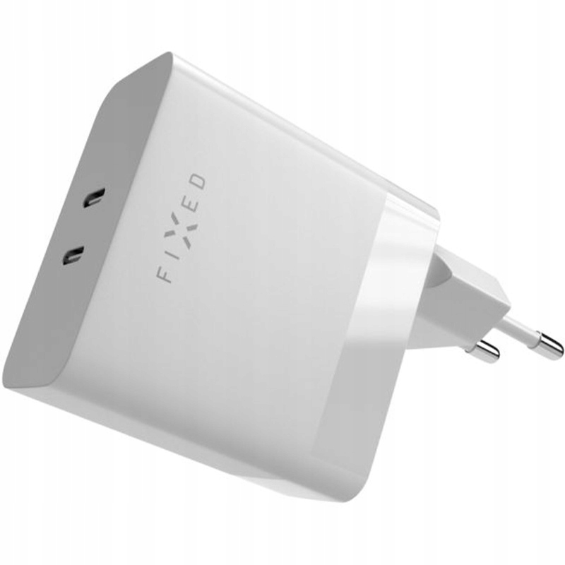 Dual USB-C Mains Charger, PD support, 65W – Szybkie ładowanie dla nowoczesnych urządzeń