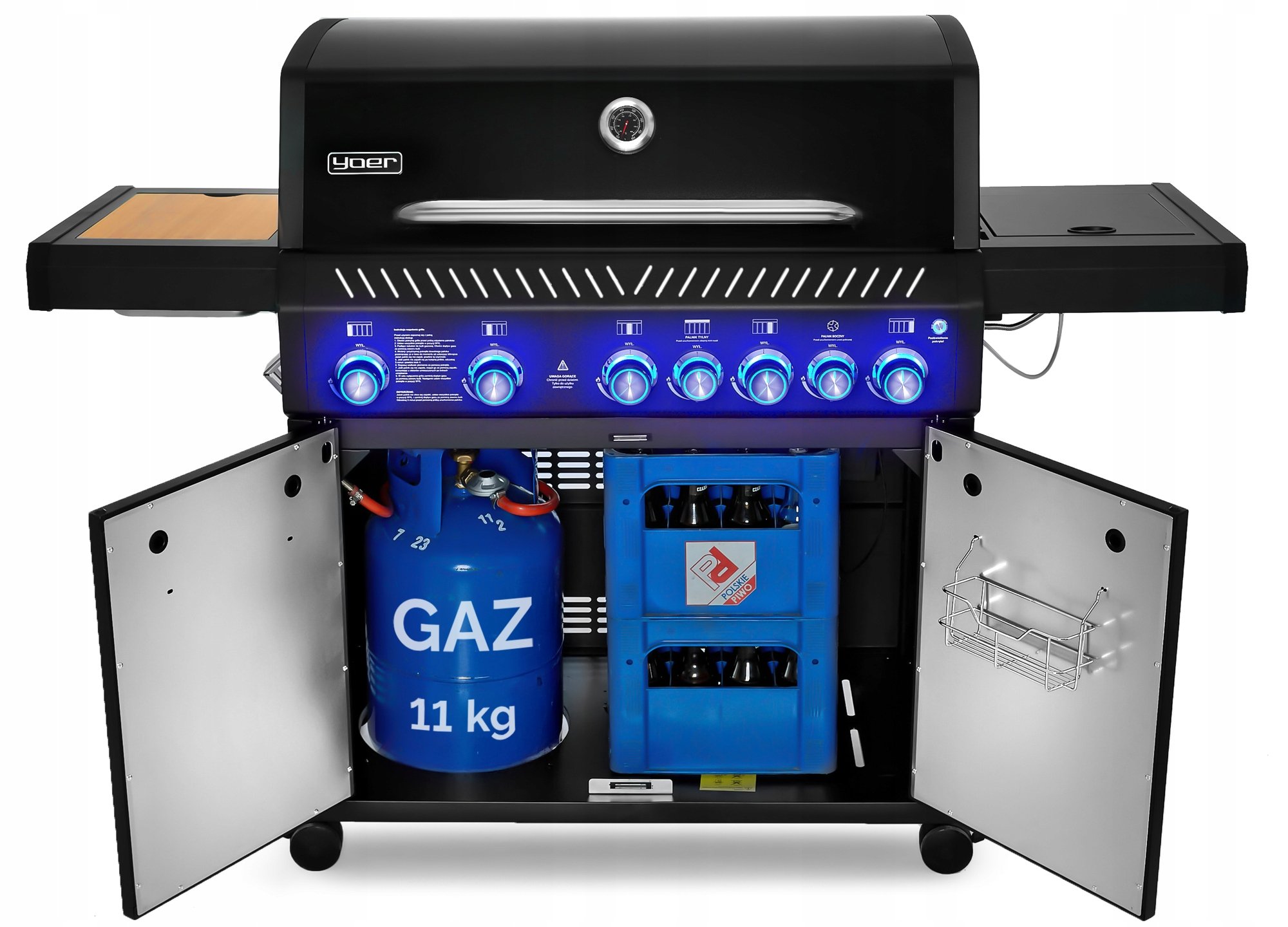 Potężna moc 24,65 kW – Szybkie nagrzewanie i efektywne grillowanie