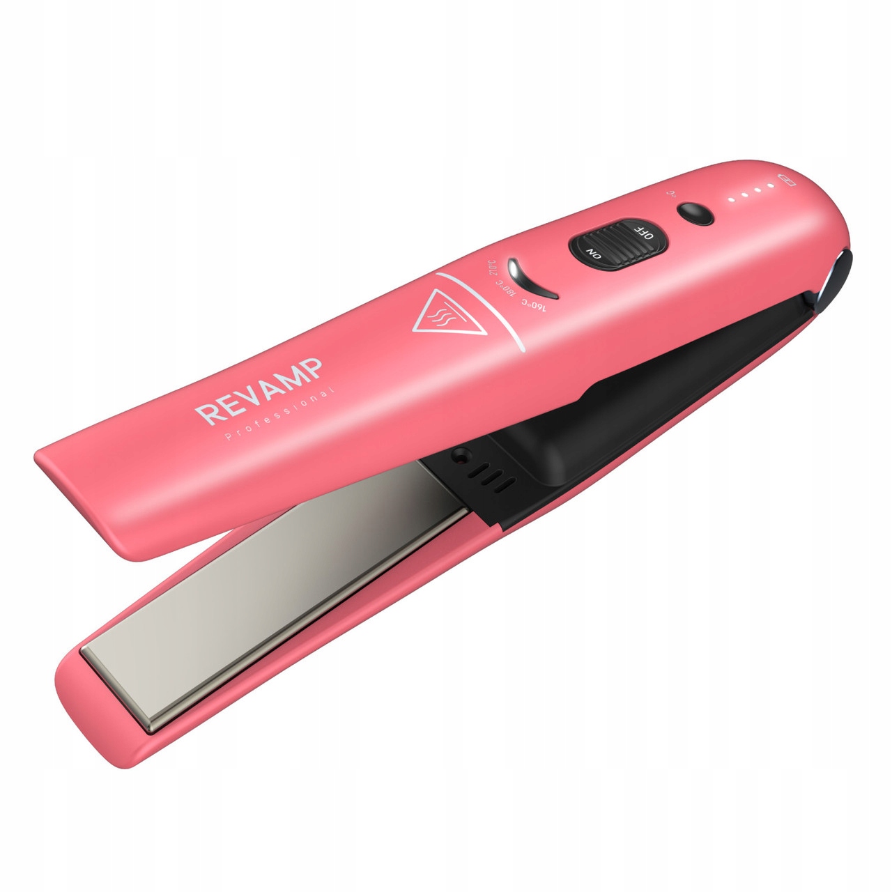 Revamp Progloss Liberate Cordless Ceramic Compact Hair Straightener Pink