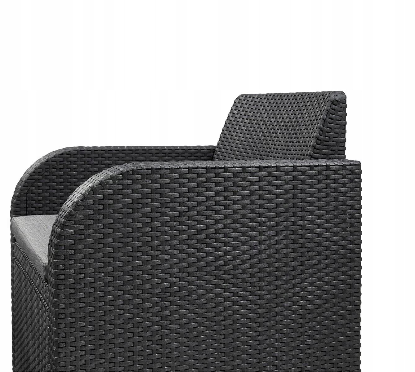 Trenton Balcony graphite – Okrągły stół z technorattanu do ogrodu