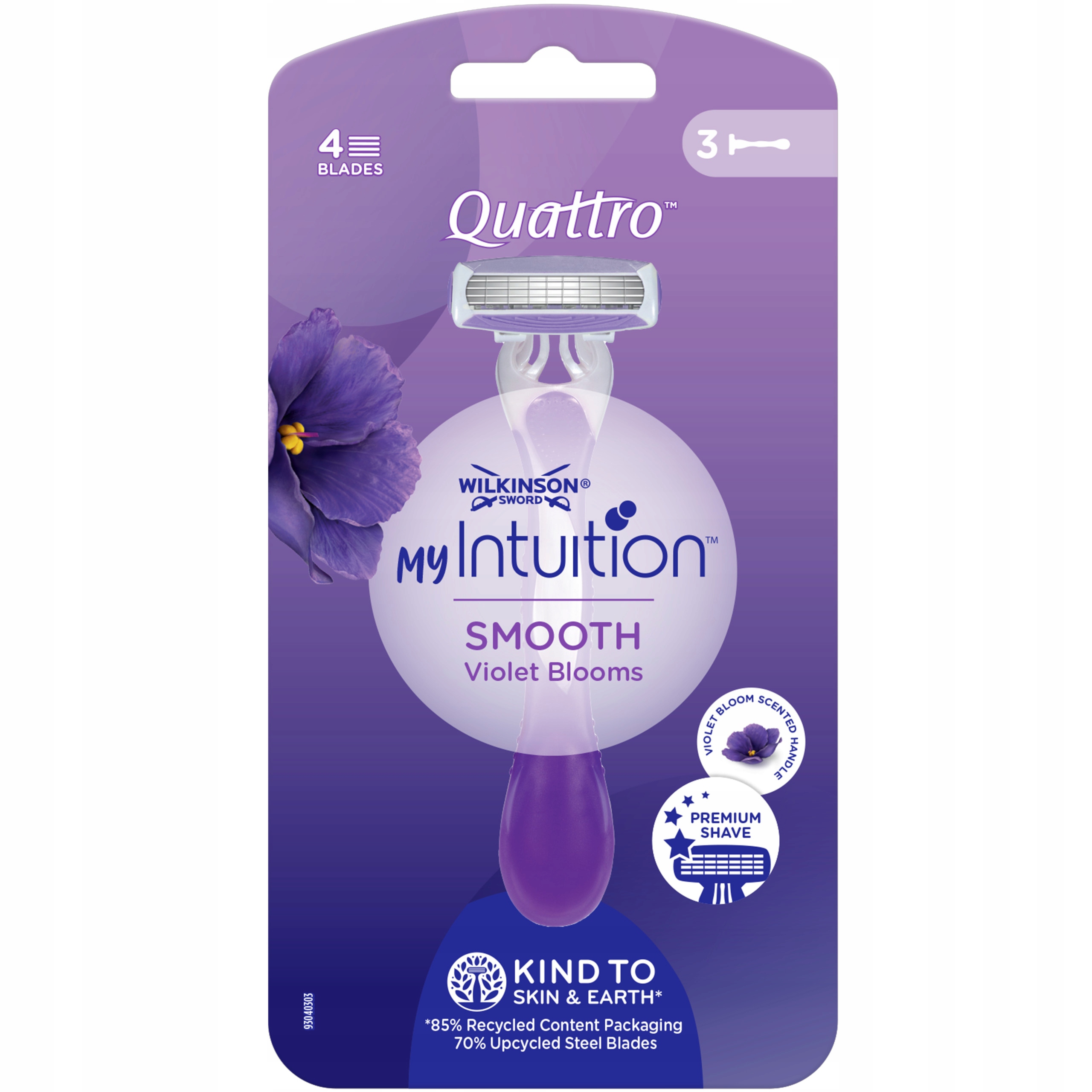 My Intuition Quattro Smooth Violet Bloom – Komfortowe golenie dla kobiet