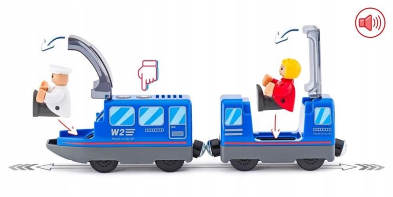 Ruchoma lokomotywa z otwieranymi klapkami