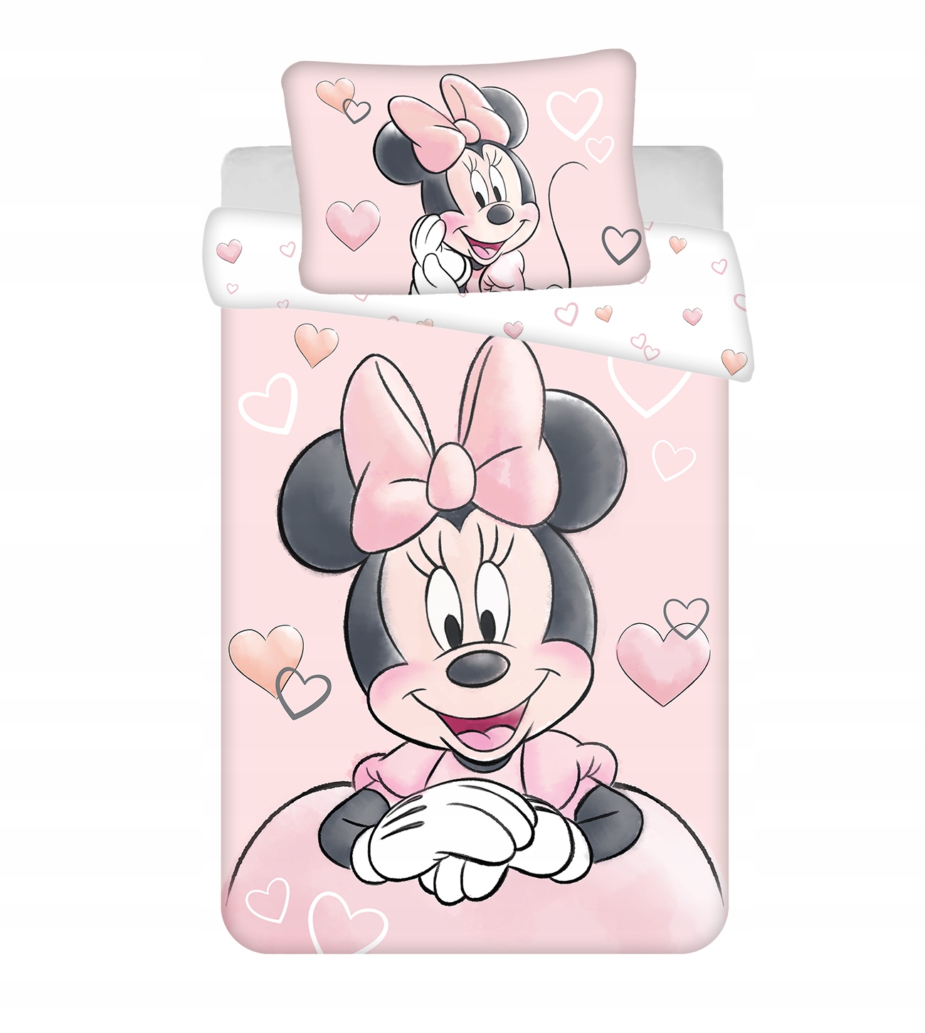 Vaikiškas patalynės komplektas Disney Minnie Powder Pink – Kolorowa sypialnia dla Twojego dziecka
