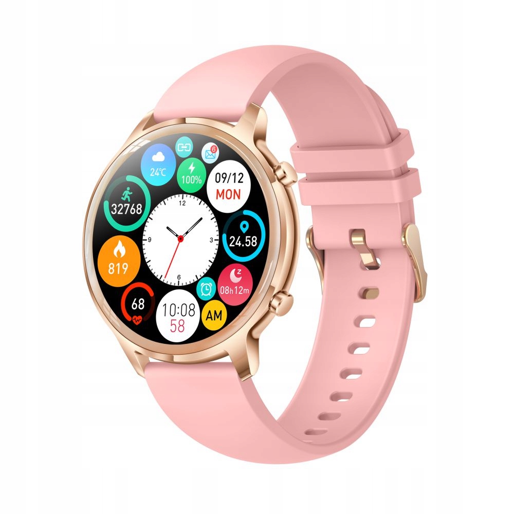 Smartwatch Manta MANTA Smartwatch damski Kelly różowy – Styl i funkcjonalność w jednym