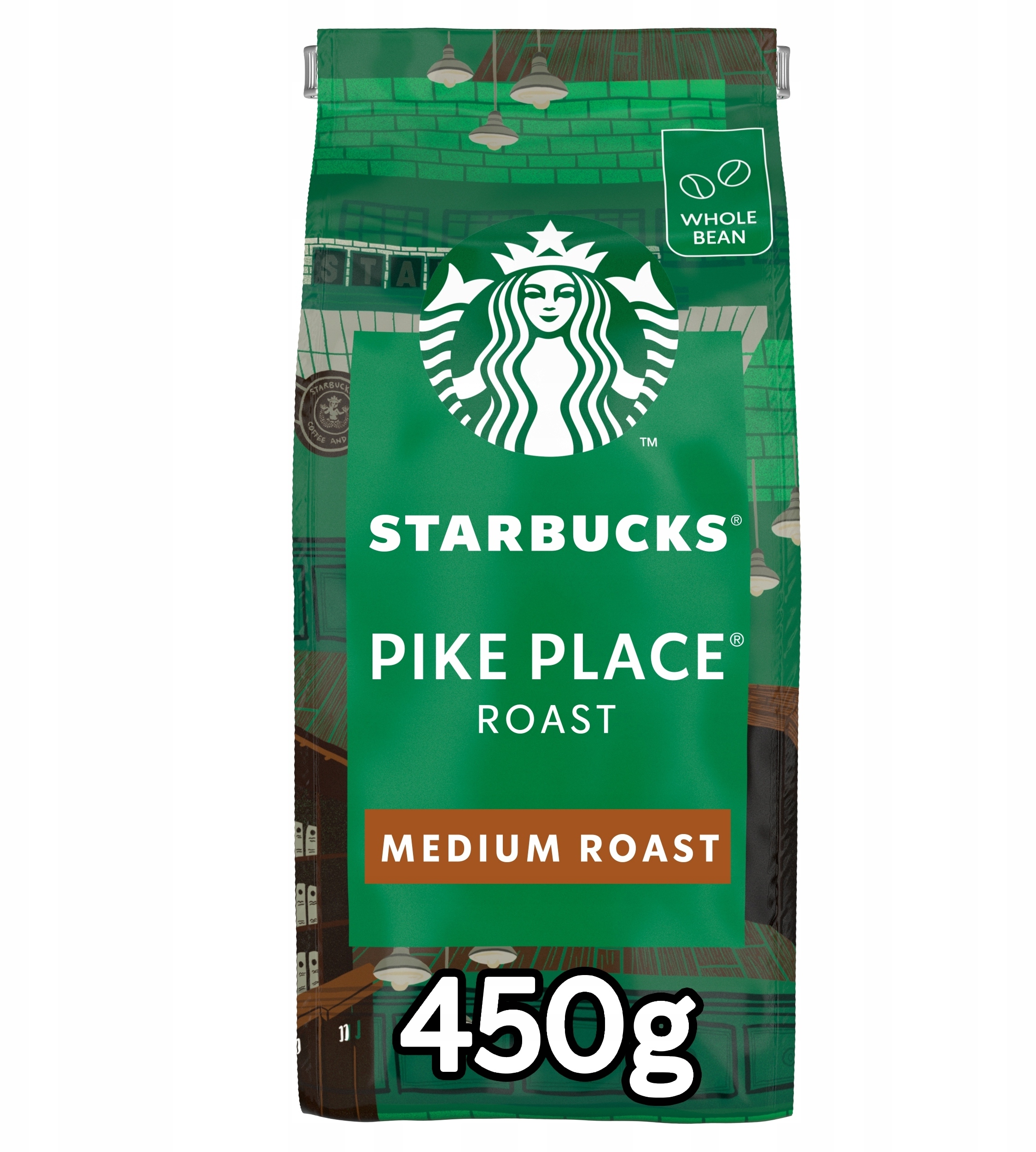Starbucks Pike Place Roast – Kawa ziarnista Medium Roast 450 g