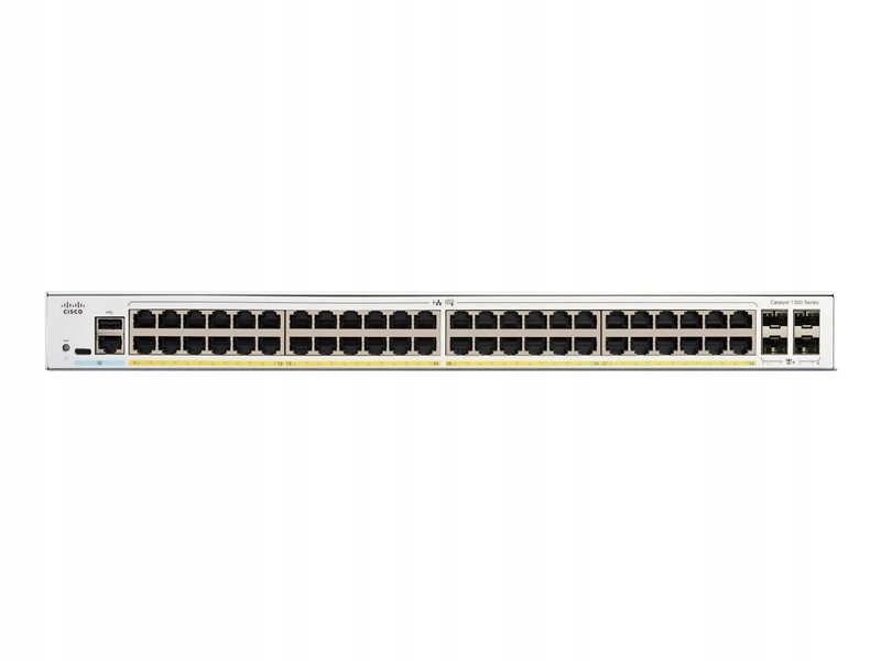 Switch Cisco C1300-48FP-4X – Wydajny przełącznik sieciowy z zarządzaniem L2/L3